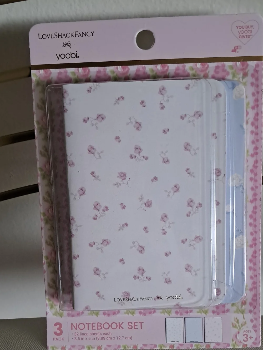 LoveShackFancy Pink Floral Notebook Set